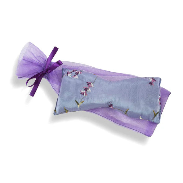 Eye Pillow: Lavender Lilac Embroidered