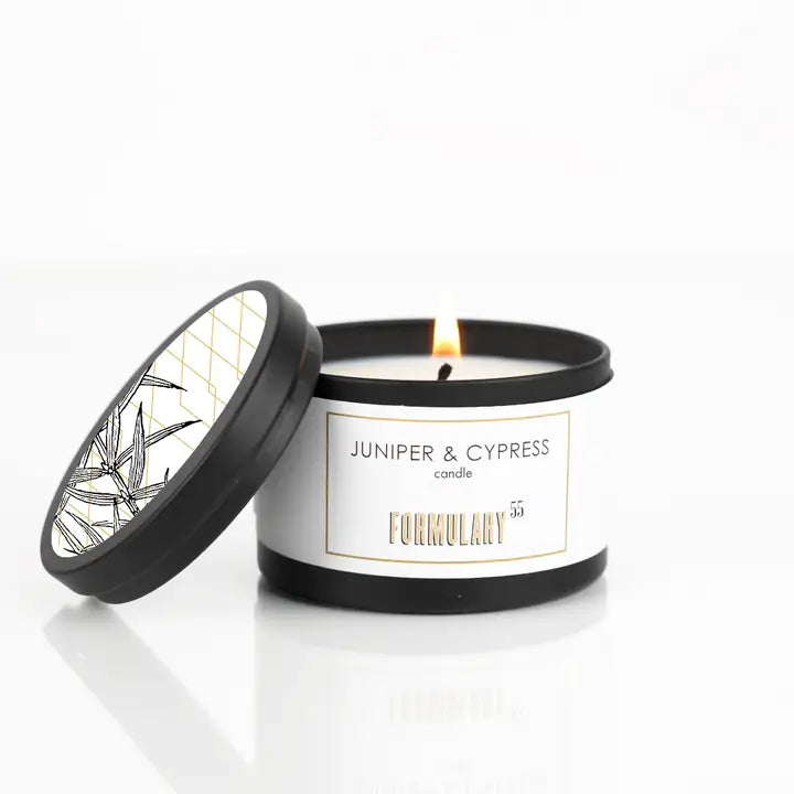 Juniper & Cypress Scented Single Wick Candle